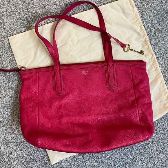 FOSSIL Sydney Shopper Pomegranate - Picture 1 of 13